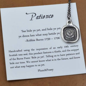 Patience Thistle Necklace