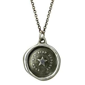 Follow Your Star - Antique Wax Seal Necklace