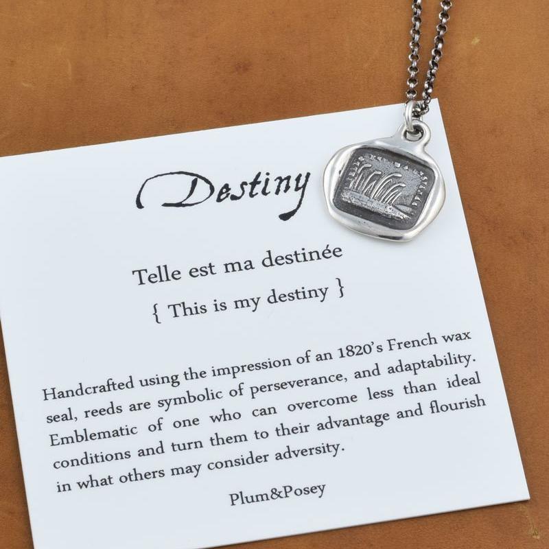 Destiny Reeds Necklace - Telle Est Ma DestinÃ©e - Cattail Necklace This is my destiny