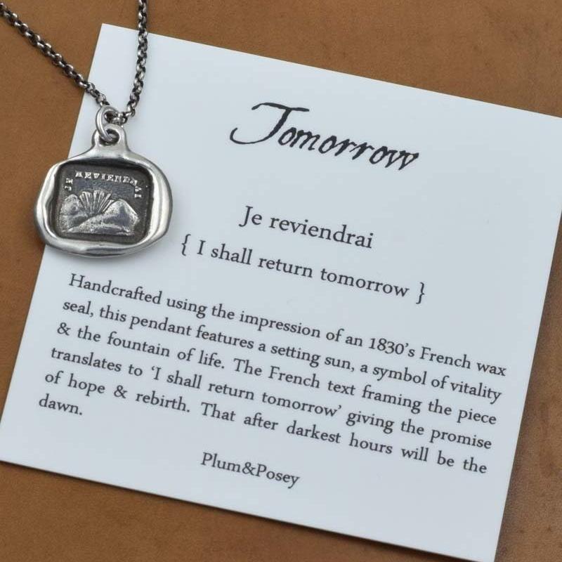 I Will Return - Tomorrow Wax Seal necklace