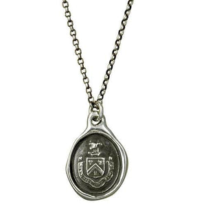 Bull Wax Seal Necklace - Neither Rashly, Nor Timidly