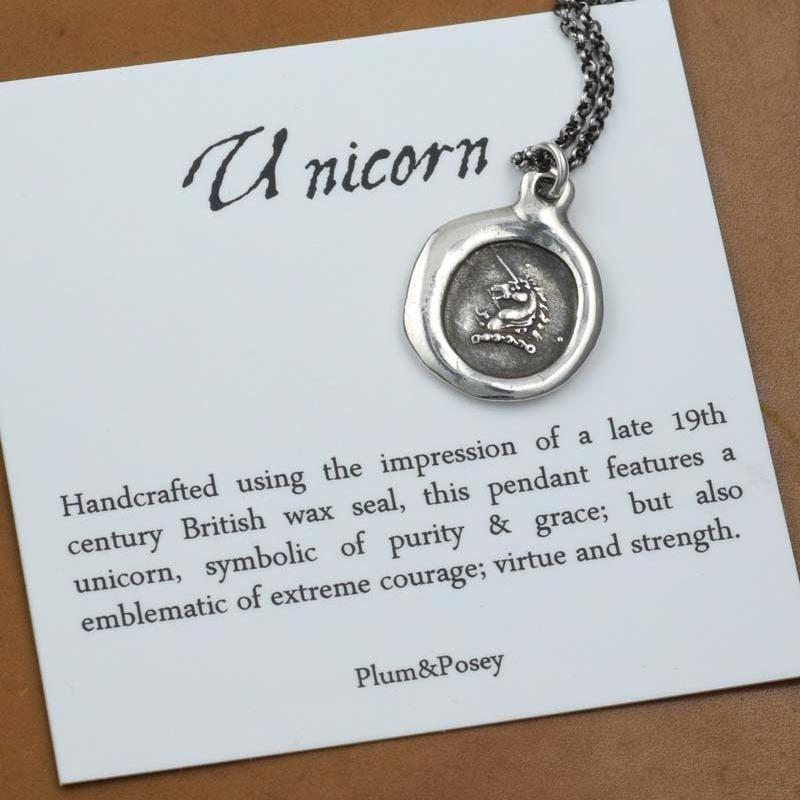 Unicorn Wax Seal Necklace