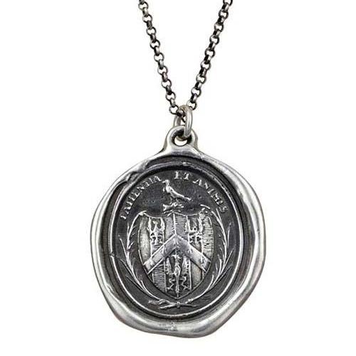 Patience and Courage - Latin Eagle Necklace