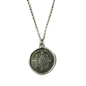 Compass Rose Wax Seal Necklace