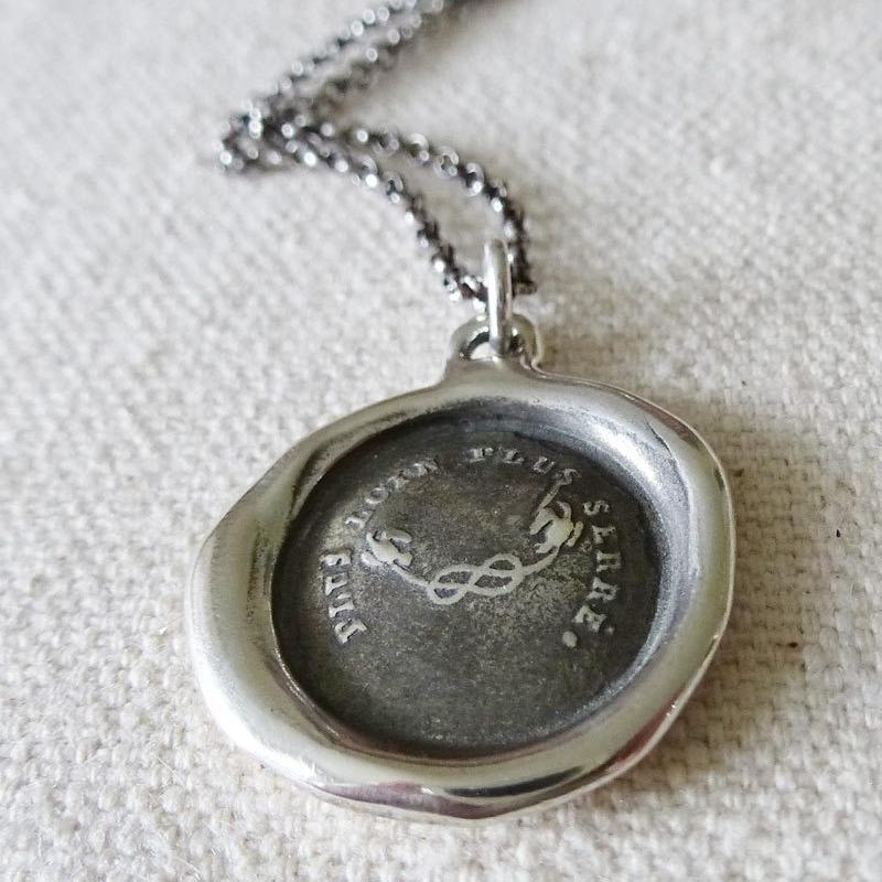 Love Bond - Swallow &amp; Love Knot Wax Seal - The further apart, the tighter our bond