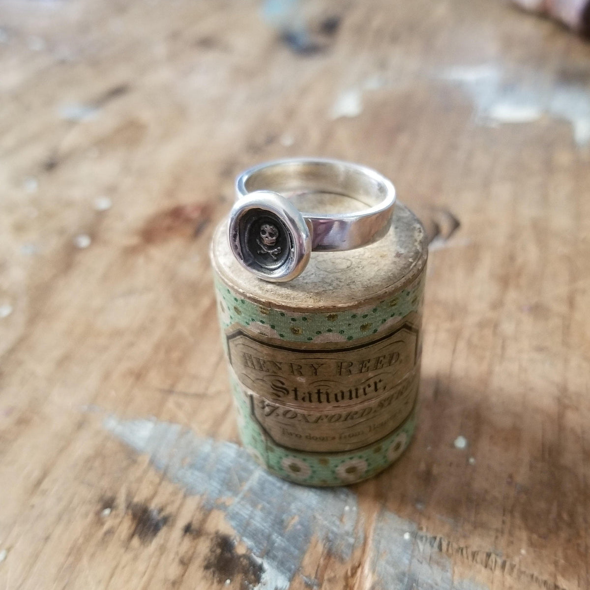 Skull &amp; Crossbones  Ring - Memento Mori