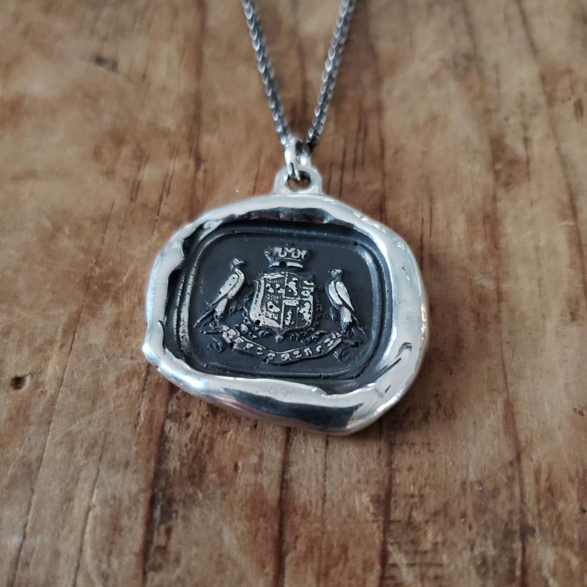 Hawks Crest ~ Bloom forth Latin wax seal