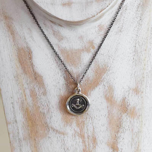 Confidence Wax Seal Necklace - Fist full of wheat - My Harvest Will Arrive