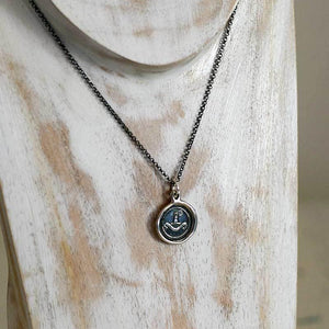 Confidence Wax Seal Necklace - Fist full of wheat - My Harvest Will Arrive