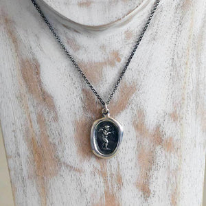 Eros Antique Wax Seal Necklace