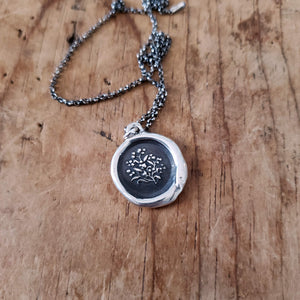 Forget me not ~ True Love Wax Seal Necklace