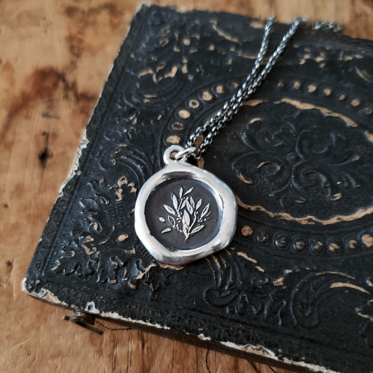 Laurels ~ Glory &amp; Achievement Wax Seal Pendant