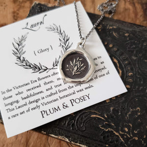 Laurels ~ Glory & Achievement Wax Seal Pendant