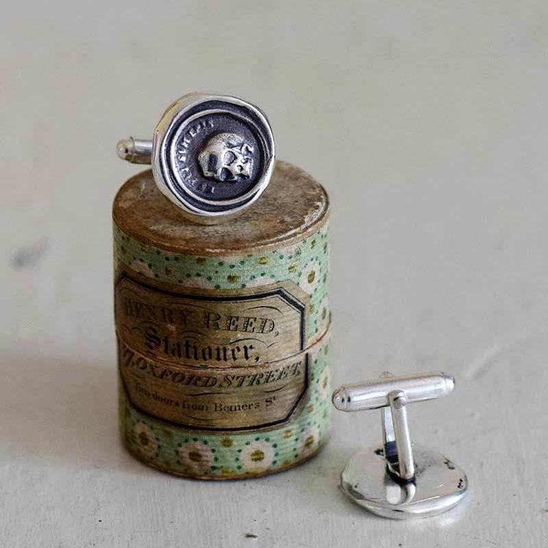 As you are, so once was I' Skull Cufflinks