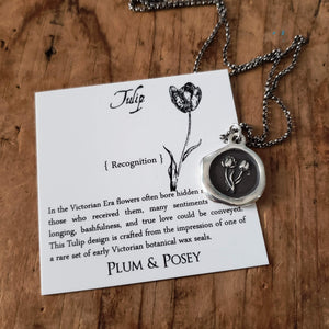 Tulip Wax Seal Necklace - Recognition