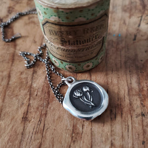 Tulip Wax Seal Necklace - Recognition