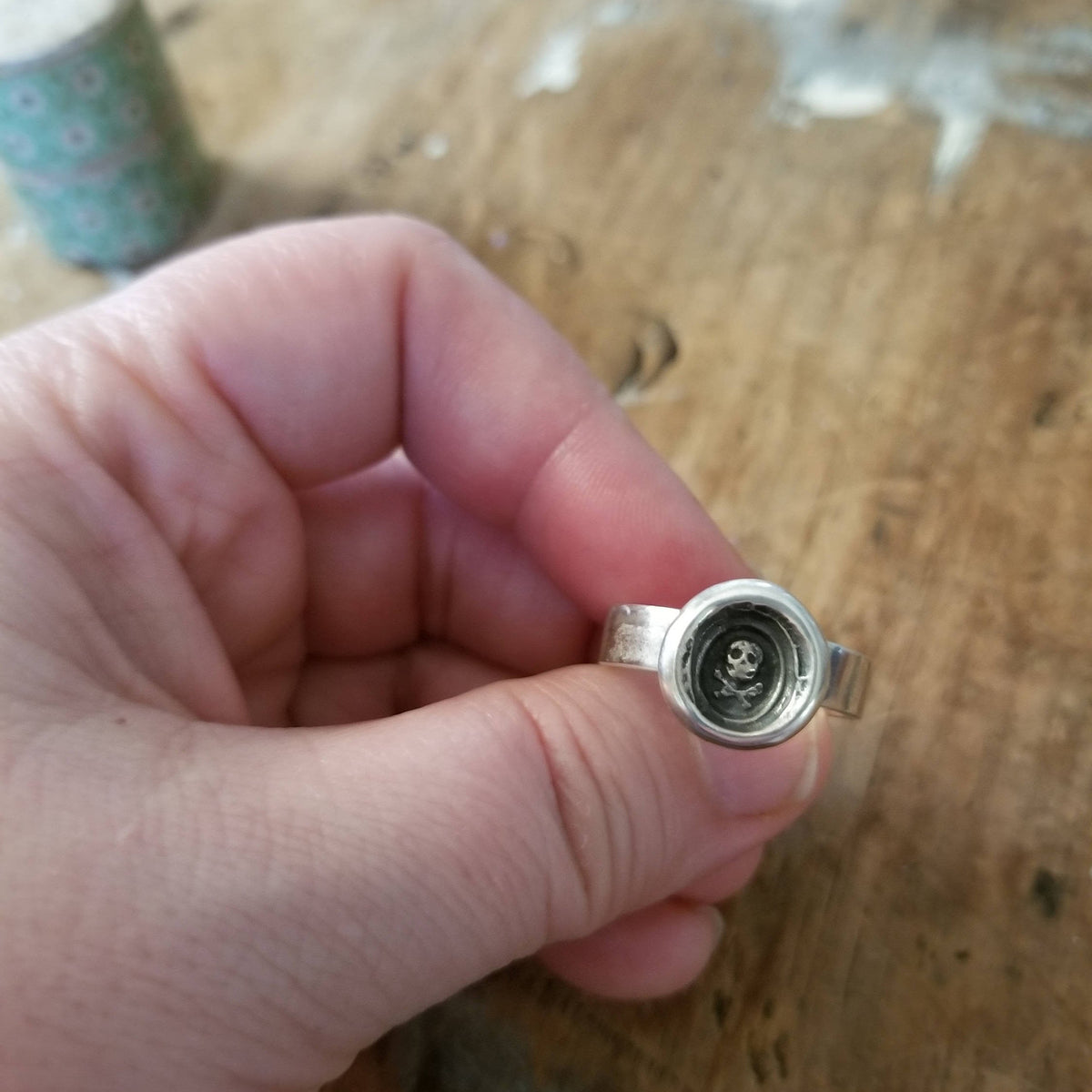 Skull &amp; Crossbones  Ring - Memento Mori