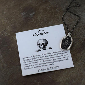Memento Mori Memento Vivere Skeleton Wax Seal Pendant 104