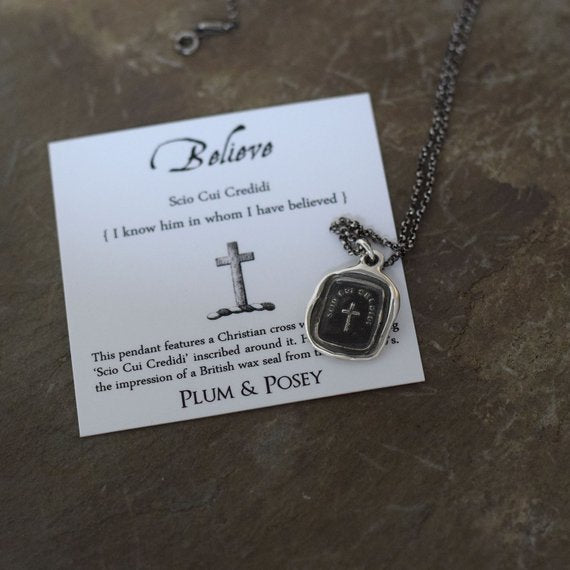 Cross Pendant - Believe
