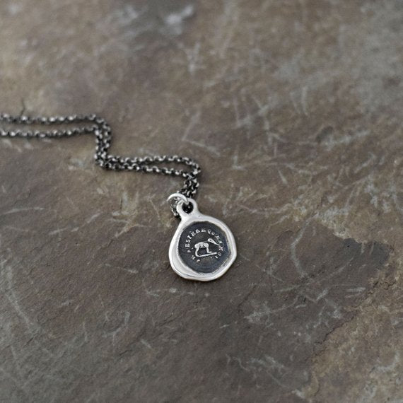 Elephant Wax Seal Necklace - I trust in myself- Trust Your Strength
