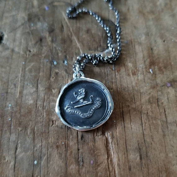 Lion  &#39;Virtue Through Hard Work&#39;