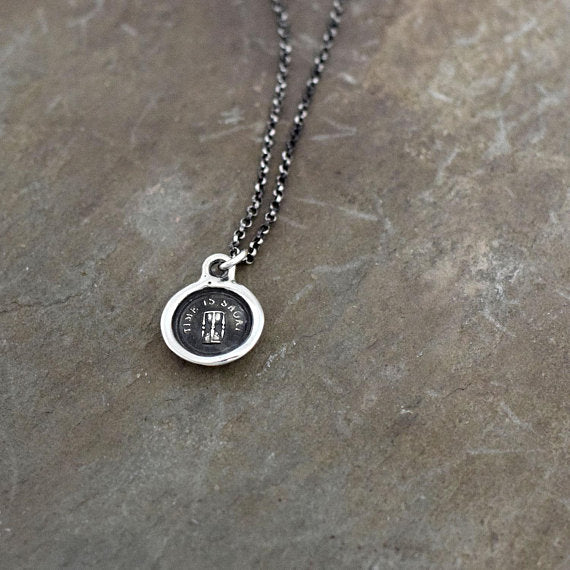 Hour Glass - Time is Short Whimsy Seal Necklace