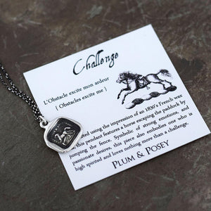 Challenge - Horse wax seal necklace