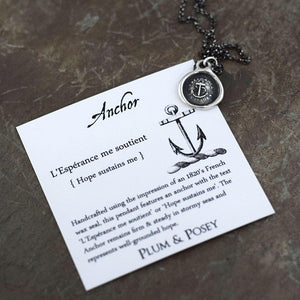 Hope Sustains - Victorian Whimsy Wax Seal Necklace