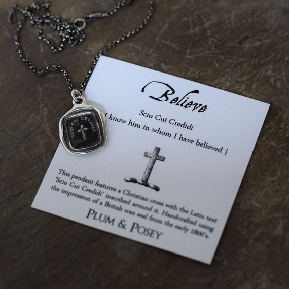 Cross Pendant - Believe