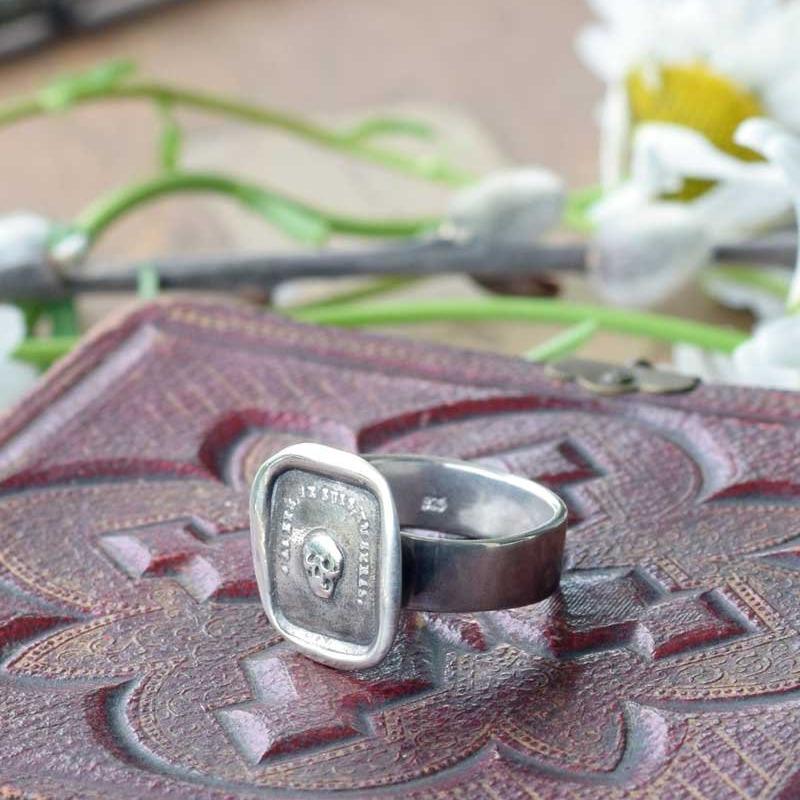 Skull Ring Memento Mori -  So as you are so once was I