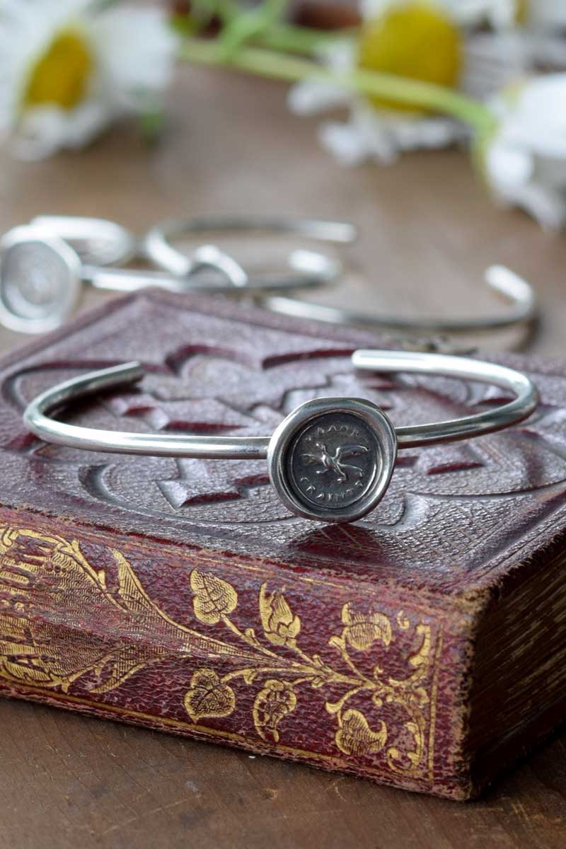 Fearless - Victorian Whimsy Eagle Wax Seal Bracelet