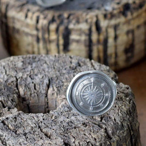 Compass Rose Wax Seal Ring