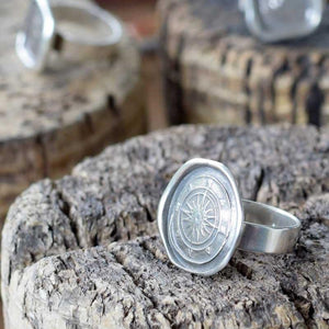 Compass Rose Wax Seal Ring