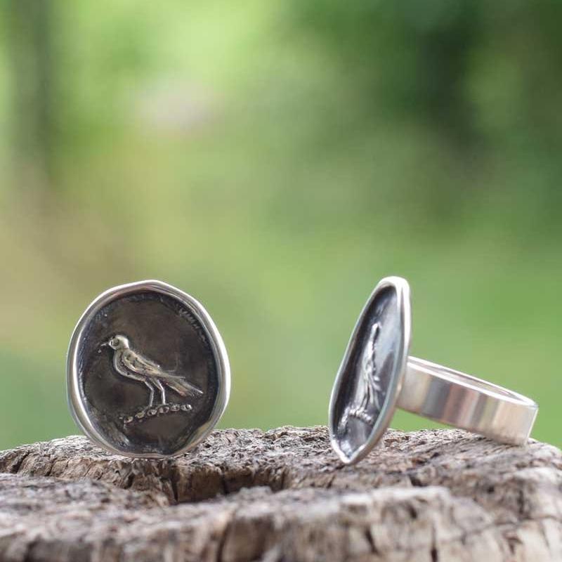 Nevermore Raven Wax Seal Ring