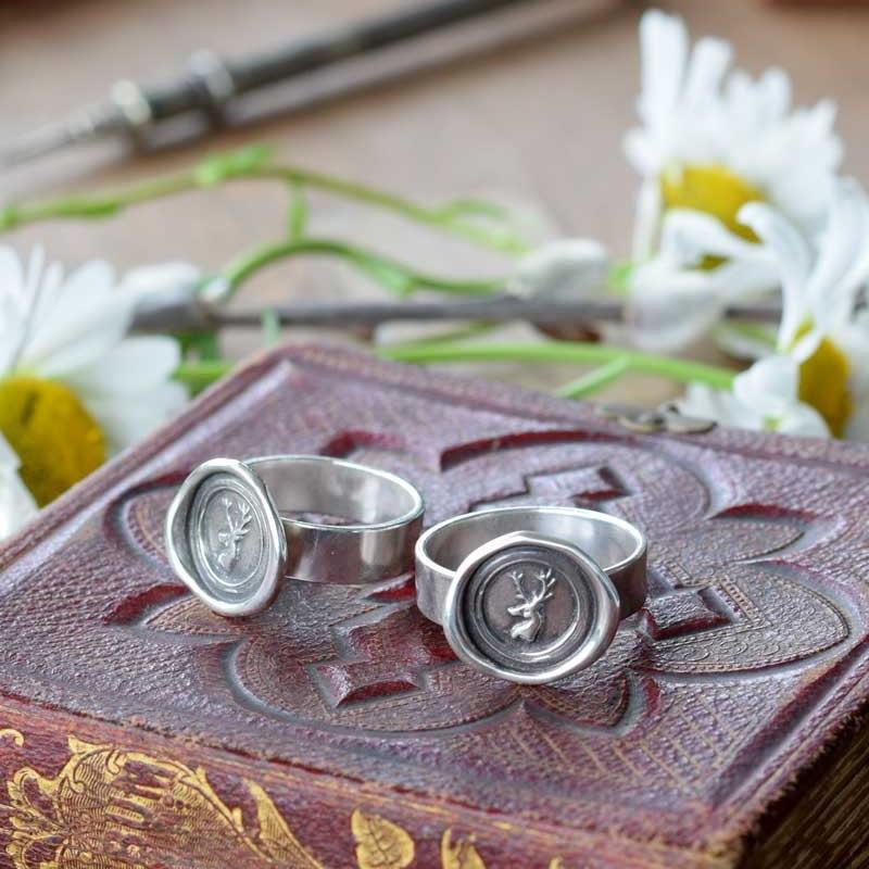 Wax seal rings best sale antique