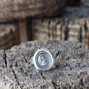 Unicorn & Crown Heraldic Wax Seal Ring