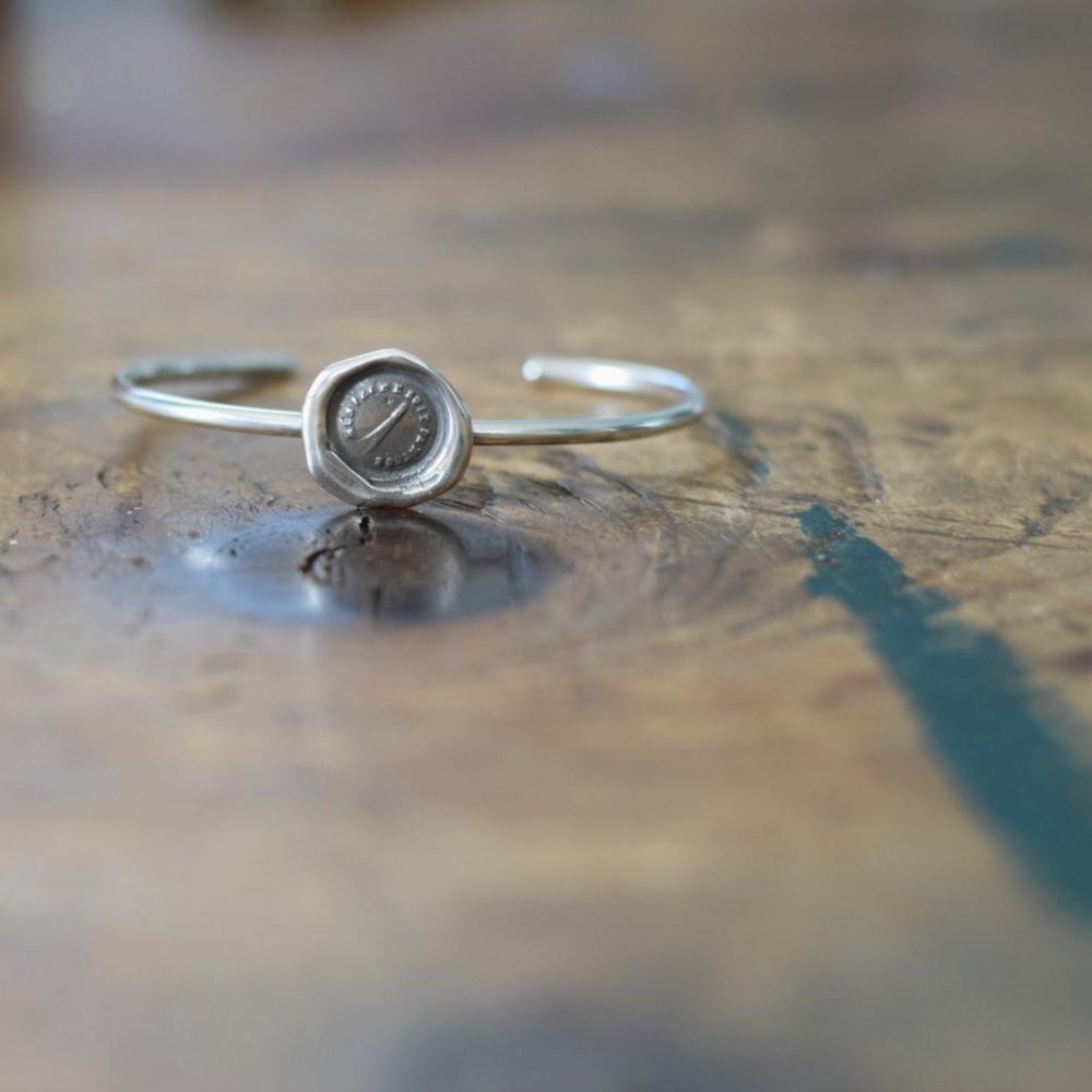 Comet Wax Seal Cuff Bracelet - My fire follows me