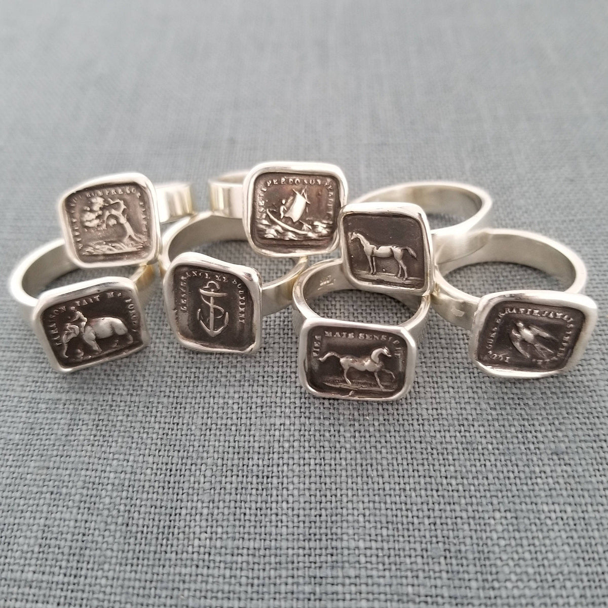 Rainbow Wax Seal Ring - Remember the promise