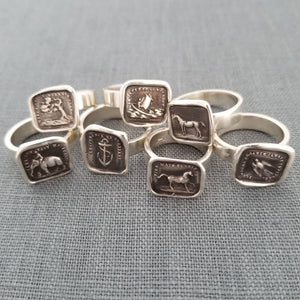 Rainbow Wax Seal Ring - Remember the promise