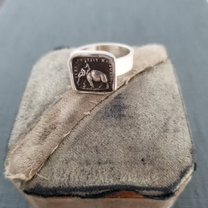 Elephant Strength Ring - Strength is my Virtue