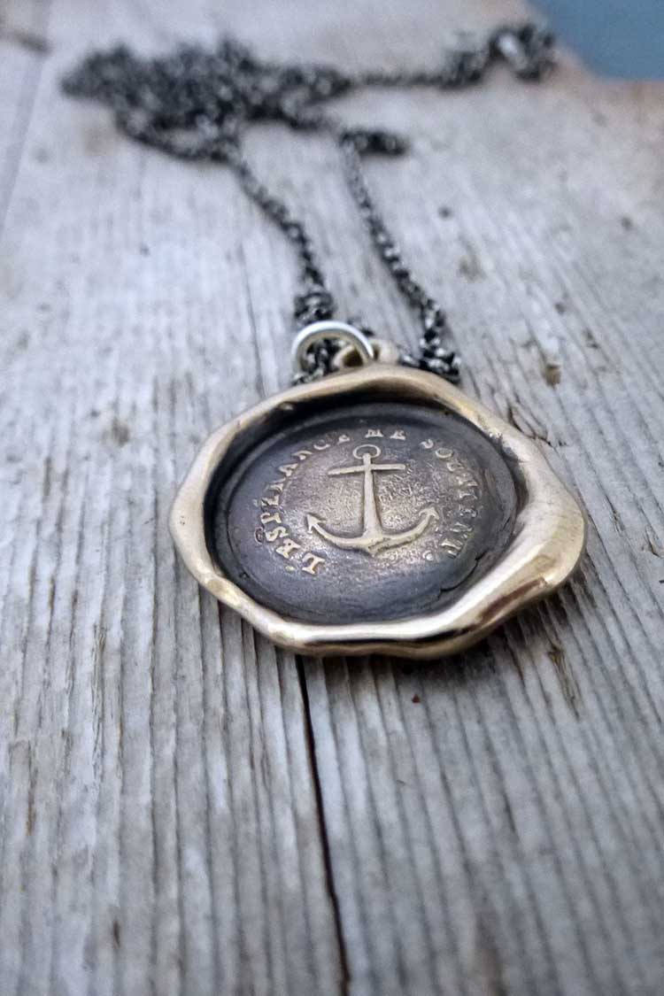 Anchor - Hope Sustains Me - L'Esperance me soutient in bronze