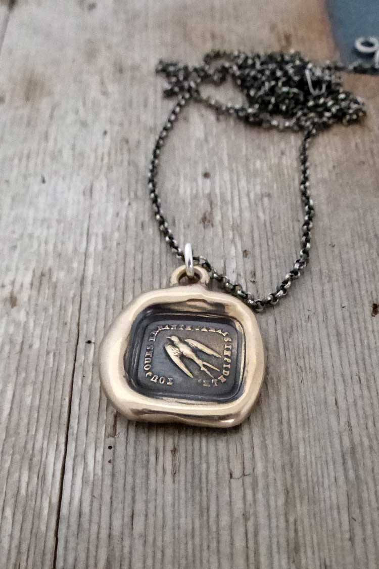 Swallow - Always Wandering, Never Unfaithful in bronze