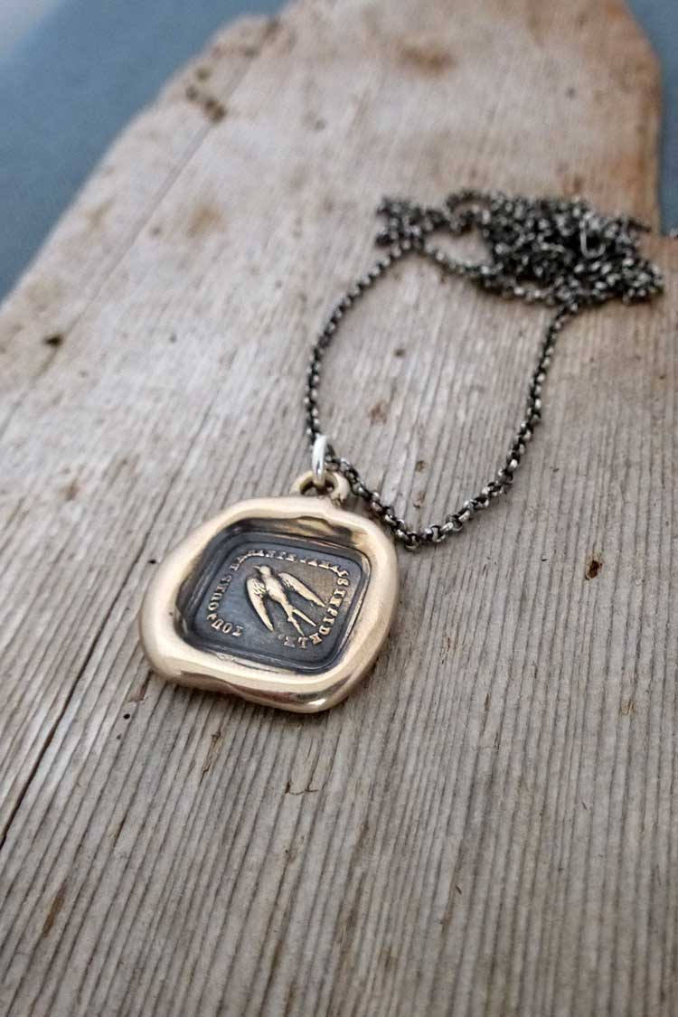 Swallow - Always Wandering, Never Unfaithful in bronze