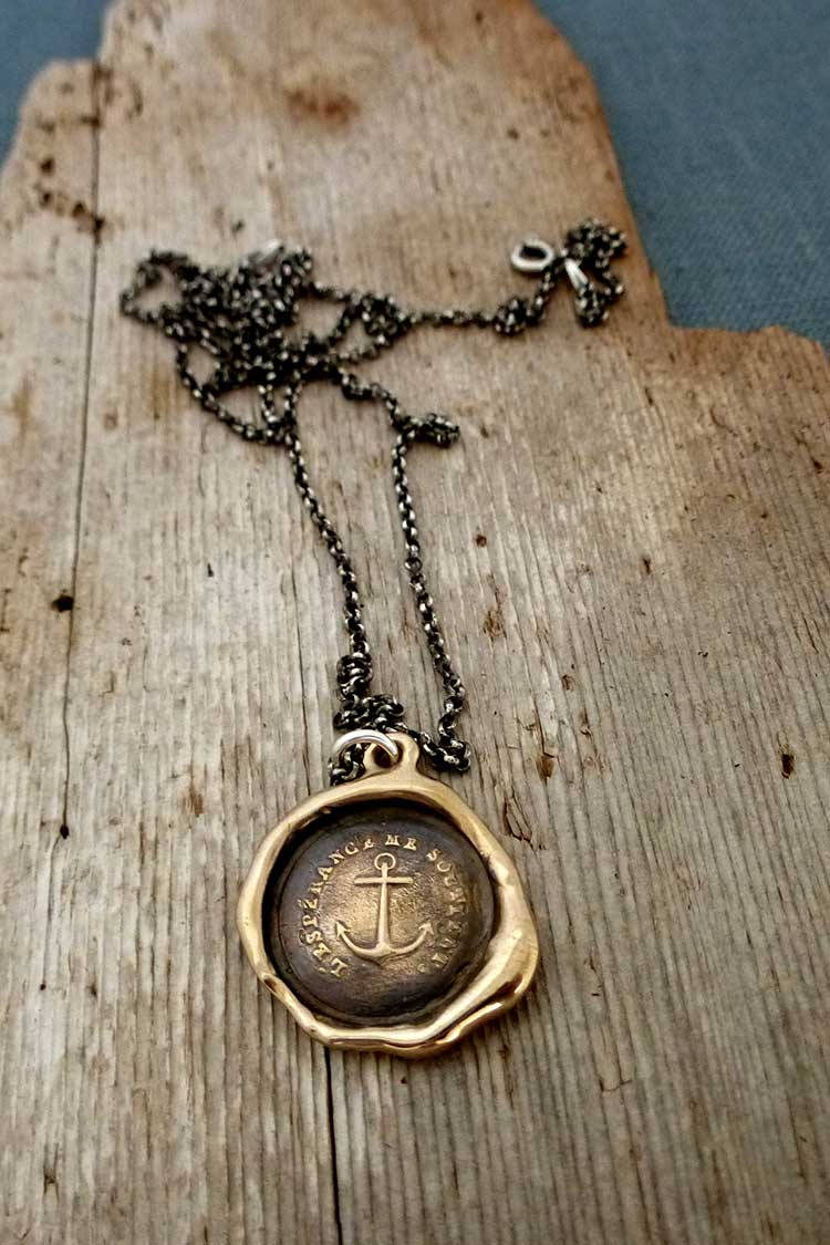 Anchor - Hope Sustains Me - L&#39;Esperance me soutient in bronze