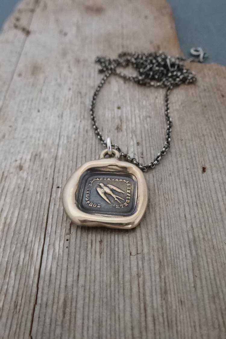 Swallow - Always Wandering, Never Unfaithful in bronze