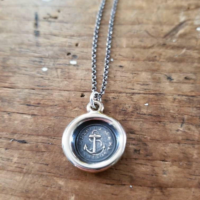 Hope Sustains Me - Victorian Whimsy Anchor in bronze