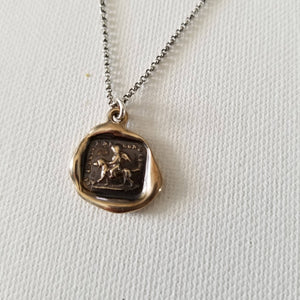 Bronze Faithfulness Conducts Me Necklace