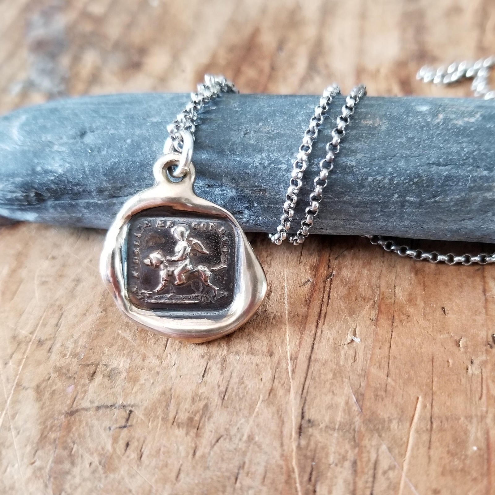 Bronze Faithfulness Conducts Me Necklace