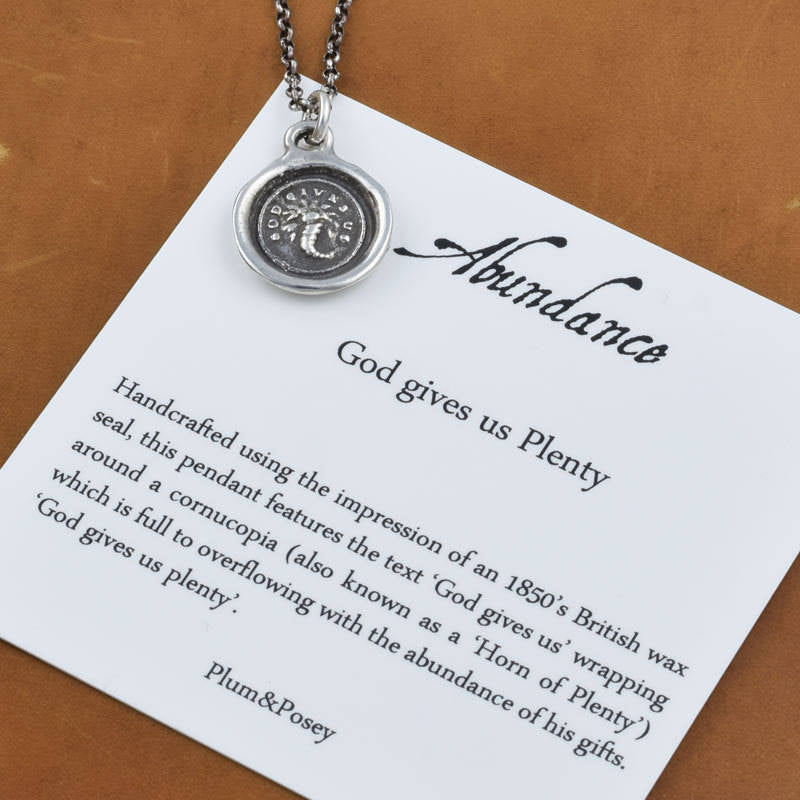 Bronze Abundance  Necklace - God gives us plenty