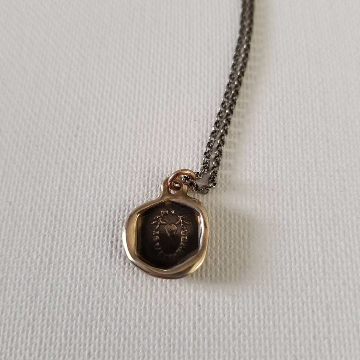 Heart - My heart is with thee in bronze